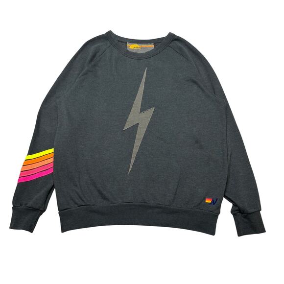 Aviator Nation Tops - Aviator Nation Bolt Stitch Chevron 5 Crew Sweatshirt Women's Large Loungewear